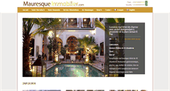 Desktop Screenshot of mauresque-immobilier.com